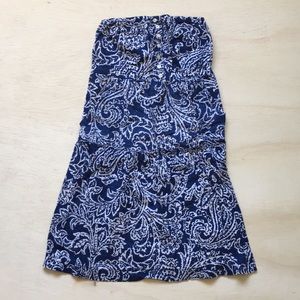 Paisley strapless sun dress